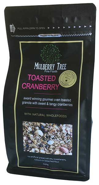 Toasted Cranberry Granola 500g - Mulberry Tree