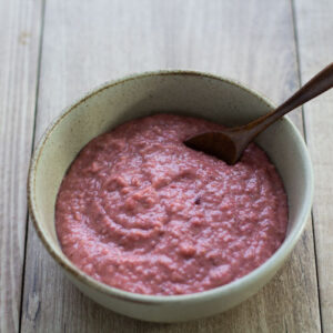 berry porridge for smoothie bowl