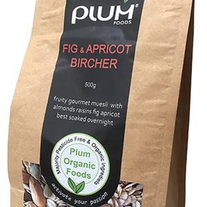 Fig and Apricot Organic Bircher Muesli 1kg - Plum Organic Foods