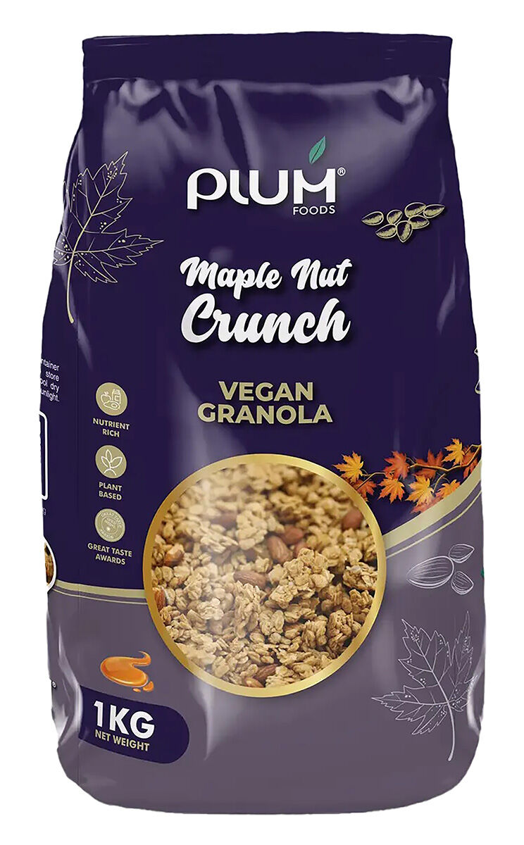 Maple Nut Crunch 1kilo bag Premium Acai Bowl Granola ( Best Before - June 2026 )