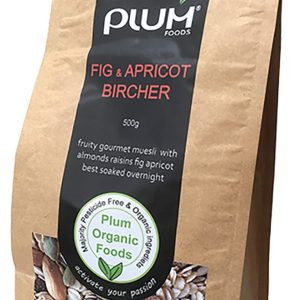 Fig and Apricot Bircher Muesli 1kg - Plum Organic Foods ( BB - Feb. 2026 )